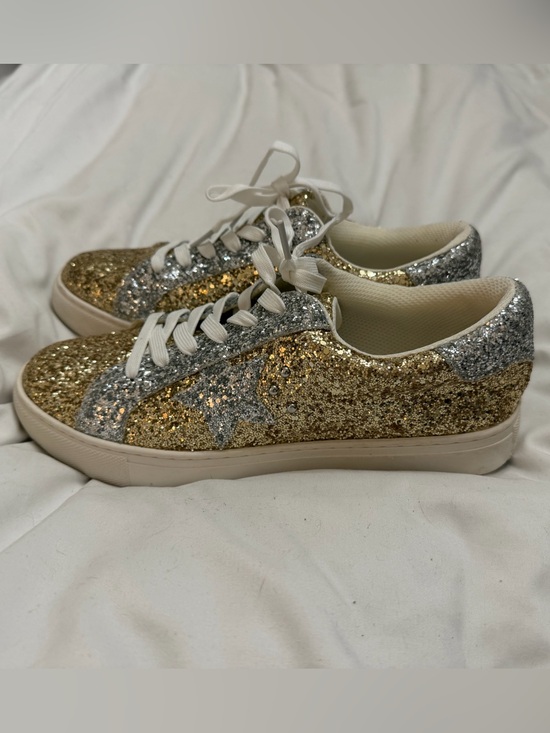 Corkys Shoes - Corkys Gold & Silver Glitter Low-Top Sneakers
